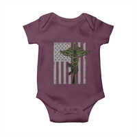 Combat Medic Soldier Baby Onesie Caduceus Vintage American Flag - Wonder Print Shop
