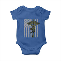 Combat Medic Soldier Baby Onesie Caduceus Vintage American Flag - Wonder Print Shop