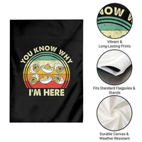 Funny Thanksgiving Deviled Eggs Garden Flag You Know Why I Am Here Easter Day - Wonder Print Shop