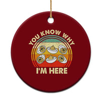 Funny Thanksgiving Deviled Eggs Ceramic Ornament You Know Why I Am Here Easter Day - Wonder Print Shop