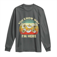 Funny Thanksgiving Deviled Eggs Long Sleeve Shirt You Know Why I Am Here Easter Day - Wonder Print Shop