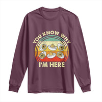 Funny Thanksgiving Deviled Eggs Long Sleeve Shirt You Know Why I Am Here Easter Day - Wonder Print Shop