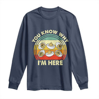 Funny Thanksgiving Deviled Eggs Long Sleeve Shirt You Know Why I Am Here Easter Day - Wonder Print Shop