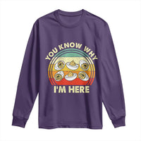 Funny Thanksgiving Deviled Eggs Long Sleeve Shirt You Know Why I Am Here Easter Day - Wonder Print Shop