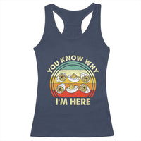 Funny Thanksgiving Deviled Eggs Racerback Tank Top You Know Why I Am Here Easter Day - Wonder Print Shop