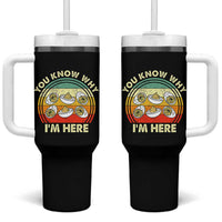 Funny Thanksgiving Deviled Eggs Tumbler With Handle You Know Why I Am Here Easter Day - Wonder Print Shop