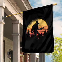 Bigfoot Pilgrim Turkey Pumpkin Thanksgiving Day Garden Flag - Wonder Print Shop