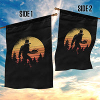 Bigfoot Pilgrim Turkey Pumpkin Thanksgiving Day Garden Flag - Wonder Print Shop