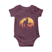 Bigfoot Pilgrim Turkey Pumpkin Thanksgiving Day Baby Onesie - Wonder Print Shop