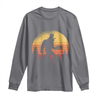 Bigfoot Pilgrim Turkey Pumpkin Thanksgiving Day Long Sleeve Shirt - Wonder Print Shop