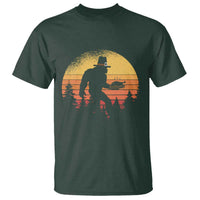Bigfoot Pilgrim Turkey Pumpkin Thanksgiving Day T Shirt - Wonder Print Shop