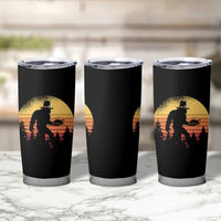 Bigfoot Pilgrim Turkey Pumpkin Thanksgiving Day Tumbler Cup - Wonder Print Shop