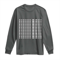 Six Seven 67 Morse Code Long Sleeve Shirt Subtle Secret Gen Alpha Meme - Wonder Print Shop