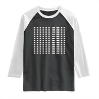 Six Seven 67 Morse Code Raglan Shirt Subtle Secret Gen Alpha Meme - Wonder Print Shop