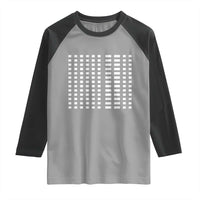 Six Seven 67 Morse Code Raglan Shirt Subtle Secret Gen Alpha Meme - Wonder Print Shop