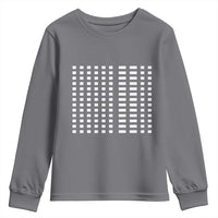 Six Seven 67 Morse Code Youth Sweatshirt Subtle Secret Gen Alpha Meme - Wonder Print Shop