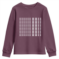 Six Seven 67 Morse Code Youth Sweatshirt Subtle Secret Gen Alpha Meme - Wonder Print Shop