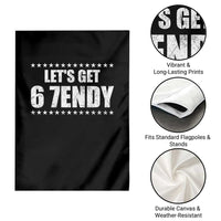 Lets Get Sendy 67 Six Seven Meme Alpha Slang Star Garden Flag - Wonder Print Shop