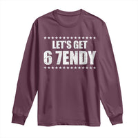 Lets Get Sendy 67 Six Seven Meme Alpha Slang Star Long Sleeve Shirt - Wonder Print Shop