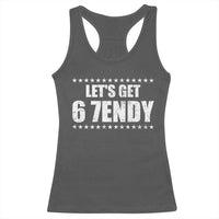 Lets Get Sendy 67 Six Seven Meme Alpha Slang Star Racerback Tank Top - Wonder Print Shop