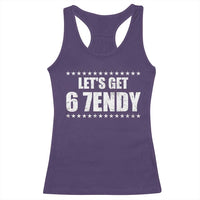 Lets Get Sendy 67 Six Seven Meme Alpha Slang Star Racerback Tank Top - Wonder Print Shop