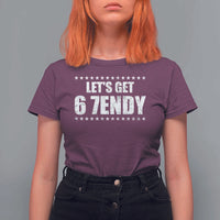 Lets Get Sendy 67 Six Seven Meme Alpha Slang Star T Shirt For Women - Wonder Print Shop