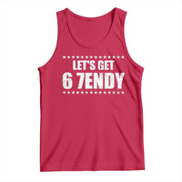 Lets Get Sendy 67 Six Seven Meme Alpha Slang Star Tank Top - Wonder Print Shop