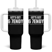 Lets Get Sendy 67 Six Seven Meme Alpha Slang Star Tumbler With Handle - Wonder Print Shop