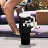 Lets Get Sendy 67 Six Seven Meme Alpha Slang Star Tumbler With Handle - Wonder Print Shop