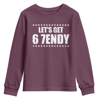 Lets Get Sendy 67 Six Seven Meme Alpha Slang Star Youth Sweatshirt - Wonder Print Shop