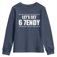 Lets Get Sendy 67 Six Seven Meme Alpha Slang Star Youth Sweatshirt - Wonder Print Shop