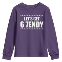 Lets Get Sendy 67 Six Seven Meme Alpha Slang Star Youth Sweatshirt - Wonder Print Shop