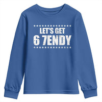 Lets Get Sendy 67 Six Seven Meme Alpha Slang Star Youth Sweatshirt - Wonder Print Shop