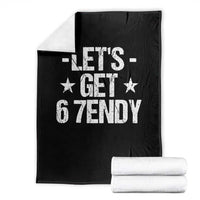 Lets Get Sendy 67 Six Seven Meme Alpha Slang Throw Blanket - Wonder Print Shop