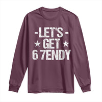 Lets Get Sendy 67 Six Seven Meme Alpha Slang Long Sleeve Shirt - Wonder Print Shop