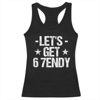 Lets Get Sendy 67 Six Seven Meme Alpha Slang Racerback Tank Top - Wonder Print Shop