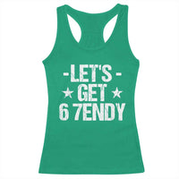 Lets Get Sendy 67 Six Seven Meme Alpha Slang Racerback Tank Top - Wonder Print Shop