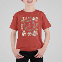 Retro Vintage Christmas T Shirt For Kid Tis The Season Santa Hat Xmas Wrealth - Wonder Print Shop