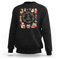 Retro Vintage Christmas Sweatshirt Tis The Season Santa Hat Xmas Wrealth - Wonder Print Shop