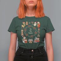 Retro Vintage Christmas T Shirt For Women Tis The Season Santa Hat Xmas Wrealth - Wonder Print Shop