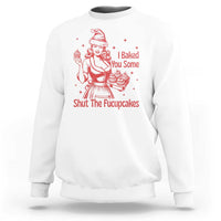 Funny Christmas Baking Sweatshirt I Baked You Some Shut The Fucupcakes Vintage Santa Hat - Wonder Print Shop