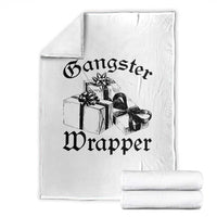 Funny Christmas Throw Blanket Gangster Wrapper Vintage Presents Gift - Wonder Print Shop