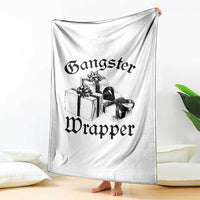 Funny Christmas Throw Blanket Gangster Wrapper Vintage Presents Gift - Wonder Print Shop