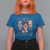 Funny Christmas Dog Owner T Shirt For Women Socks Xmas Holiday - Wonder Print Shop