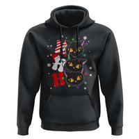Funny Christmas Black Cat Triple Ho Hoodie
