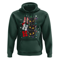 Funny Christmas Black Cat Triple Ho Hoodie