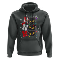 Funny Christmas Black Cat Triple Ho Hoodie