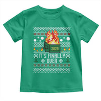 Funny Christmas Lil Dumpster Fire Toddler T Shirt It Is Finally Over 2025 - Wonder Print Shop