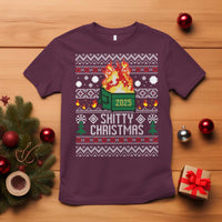 Funny Xmas Lil Dumpster Fire T Shirt Shitty Christmas Festive Holiday - Wonder Print Shop