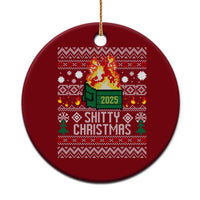 Funny Xmas Lil Dumpster Fire Ceramic Ornament Shitty Christmas Festive Holiday - Wonder Print Shop